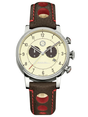 Мужские наручные часы Mercedes-Benz Men’s Chronograph Watch, Classic 300 SL, beige / brown / red