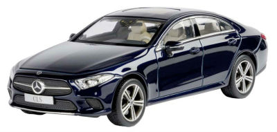 Модель автомобиля Mercedes CLS, Cavansite Blue, Scale 1:43