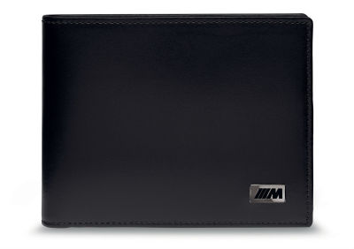 Кожаное портмоне BMW M Wallet with Coin Compartment, Black