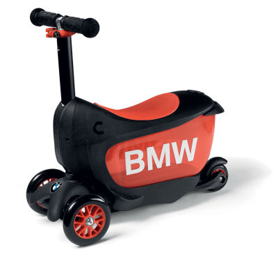 Детcкий самокат BMW Kids Scooter, Black/Orange