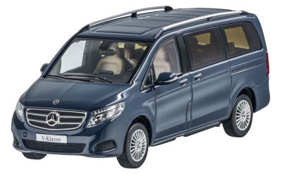 Модель автомобиля Mercedes V-Class, model series 447, Navy Blue, Scale 1:43