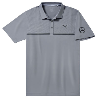 Мужская рубашка-поло Mercedes Men's Golf Polo Shirt, Grey