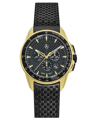 Мужские наручные часы Mercedes-Benz Men’s Motorsport Chronograph Watch, Gold Edition