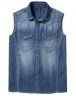 Мужская рубашка без рукавов Mercedes-Benz Men's Denim Shirt, Trucker, Blue