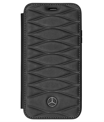 Кожаный чехол-книжка для iPhone® X Mercedes Cover for iPhone® X, Booktype, Black