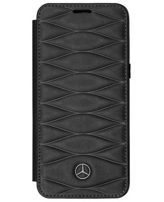 Кожаный чехол-книжка для Samsung Galaxy S8 Mercedes Cover, Booktype, Black