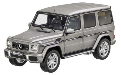 Модель Mercedes-AMG G 63, W463, Model year 2017, Silver Grey, 1:18 Scale