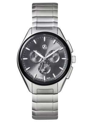 Мужские наручные часы хронограф Mercedes-Benz Men’s Chronograph Watch, Business, black / silver