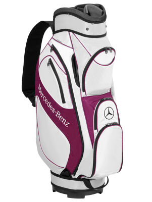 Женская сумка для клюшек Mercedes-Benz Golf Cart Bag, white / plum / black