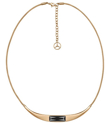 Женское колье Mercedes Necklace, Crystal, Swarovski, pink gold colours / black