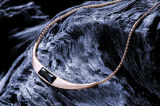 Женское колье Mercedes Necklace, Crystal, Swarovski, pink gold colours / black, артикул B66953578