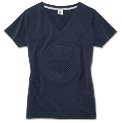 Женская футболка BMW Logo T-Shirt, Ladies, Dark Blue