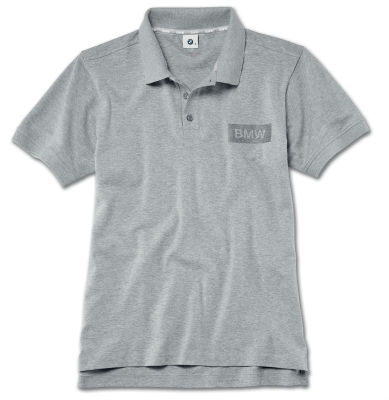 Мужская рубашка-поло BMW Logo Polo Shirt, Men, Grey