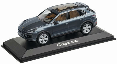 Модель автомобиля Porsche Cayenne, Biskaya Blue Metalllic, Scale 1:43