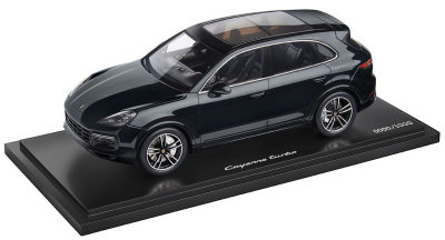 Модель автомобиля Porsche Cayenne Turbo, Moonlight Blue Metalllic, Limited Edition, Scale 1:18