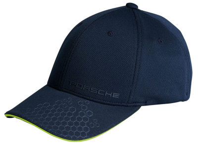 Бейсболка Porsche Baseball Cap Sport, Dark Blue with Acid Green details