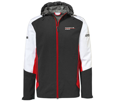 Ветровка унисекс Porsche Unisex Windbreaker Jacket, Motorsport, Black/White/Red