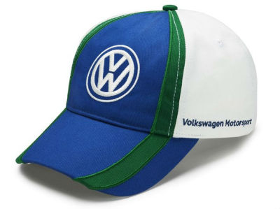 Бейсболка Volkswagen Motorsport Baseball Cap, Blue/Green/White