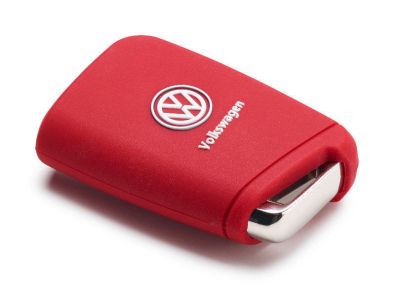 Силиконовый чехол для ключа Volkswagen Key Cover, Golf 7 (MQB), Red