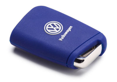 Силиконовый чехол для ключа Volkswagen Key Cover, Golf 7 (MQB), Blue