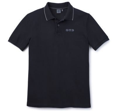 Мужская рубашка-поло Volkswagen GTD Men's Polo Shirt, Black