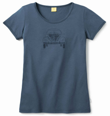Женская футболка Volkswagen Beetle T-Shirt, Nicknames, Ladies, Blue