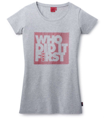 Женская футболка Volkswagen GTI T-Shirt, Ladies, Who did it first, Grey