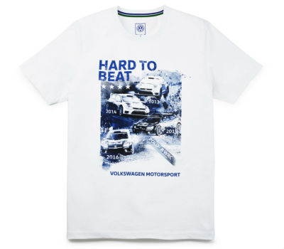 Мужская футболка Volkswagen Motorsport T-Shirt, Hard to beat, Men's, White