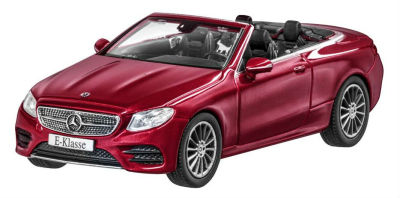 Модель Mercedes-Benz E-Class Cabriolet (A238), AMG Line, Scale 1:43, Designo Hyacinth Red Metallic