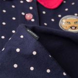 Рубашка-поло для девочек Jaguar Girls' Polo Shirt with Polka Dot print, Navy, артикул JDPC815NVO