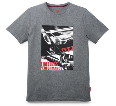 Мужская футболка Volkswagen GTI T-Shirt, Timeless Performance, Men's, Grey Melange