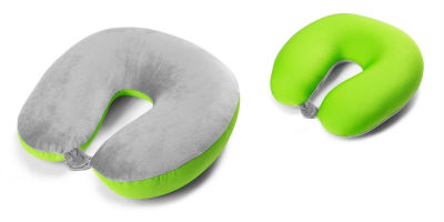 Туристическая подушка для шеи Skoda Double Sided Travel Pillow, Grey/Green