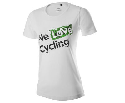 Женская футболка Skoda Women's T-Shirt, We love cycling, White
