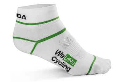 Носки унисекс Skoda Sport Socks, We Love Cycling, White