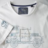 Мужская футболка Land Rover Men's Defender Graphic T-Shirt, White, артикул LBTM159WTB