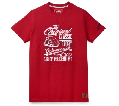 Мужская футболка Volkswagen T-Shirt Classic, Beetle The Original, Men's, Red