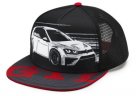 Бейсболка Volkswagen GTI Baseball Cap, Flat Brim, Black/Red