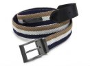 Текстильный ремень Volkswagen Classic Belt, Taupe/Blue/White/Black