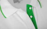 Женская рубашка-поло Skoda Polo Shirt, Women's, Essential Collection, White/Green, артикул 000084240L084