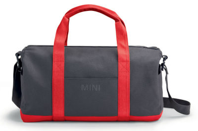 Спортивная сумка MINI Colour Block Duffle Bag, Grey/Coral