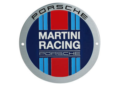 Эмблема на решетку радиатора Porsche Grille Badge, Martini Racing, Limited Edition