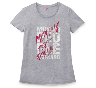 Женская футболка Volkswagen T-Shirt, Ladies, Moving People Forward, Grey Melange
