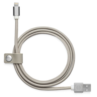 Кожаный кабель USB Volvo Leather Charger Cable Apple, Blonde