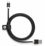 Кожаный кабель USB Volvo Leather Charger Cable Android, Black
