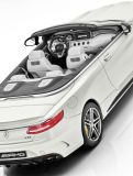Модель Mercedes-AMG S 63, Cabriolet, Designo Diamond White Bright, 1:18 Scale, артикул B66965712