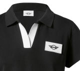 Женская рубашка поло MINI Logo Patch Polo Woman´s, Black/White, артикул 80142454939