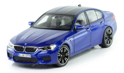 Модель автомобиля BMW M5 (F90), Marina Bay Blue, 1:18 Scale
