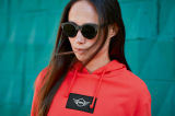 Женская толстовка MINI Logo Patch Sweatshirt Woman's, Coral, артикул 80142454945
