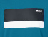 Мужская футболка MINI Wordmark T-Shirt Men's, Island/White/Black, артикул 80142460770