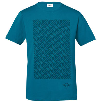 Мужская футболка MINI Men's T-Shirt Signet, Island/Black